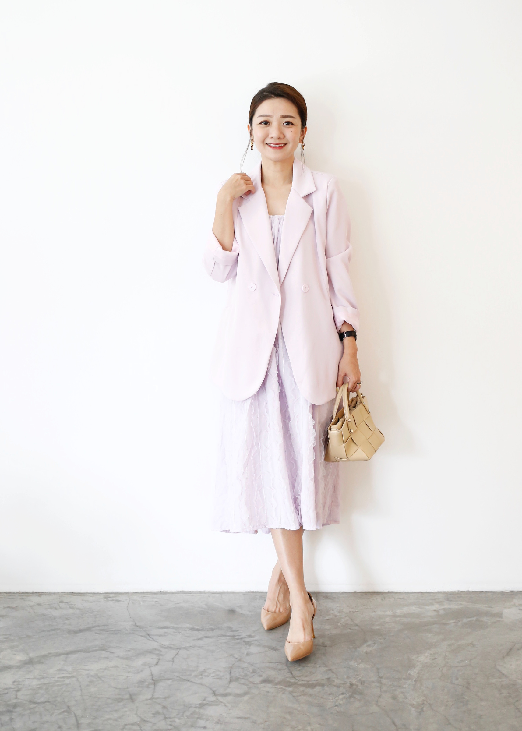 knee length dresses for ladies Elite City Queen- 3pc Blazer Dress/Floor Length Mesh Skirt/Under Shorts Set  (NEW) (3 Colors) main image 1