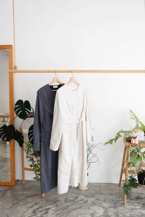 Mariel - Striped Button Dress