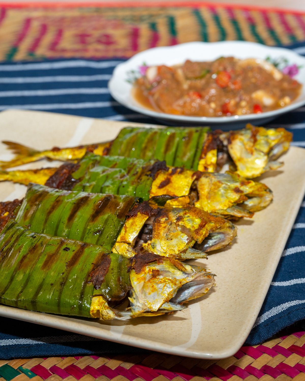 Ikan Kembung Bakar Air Asam Kerisik