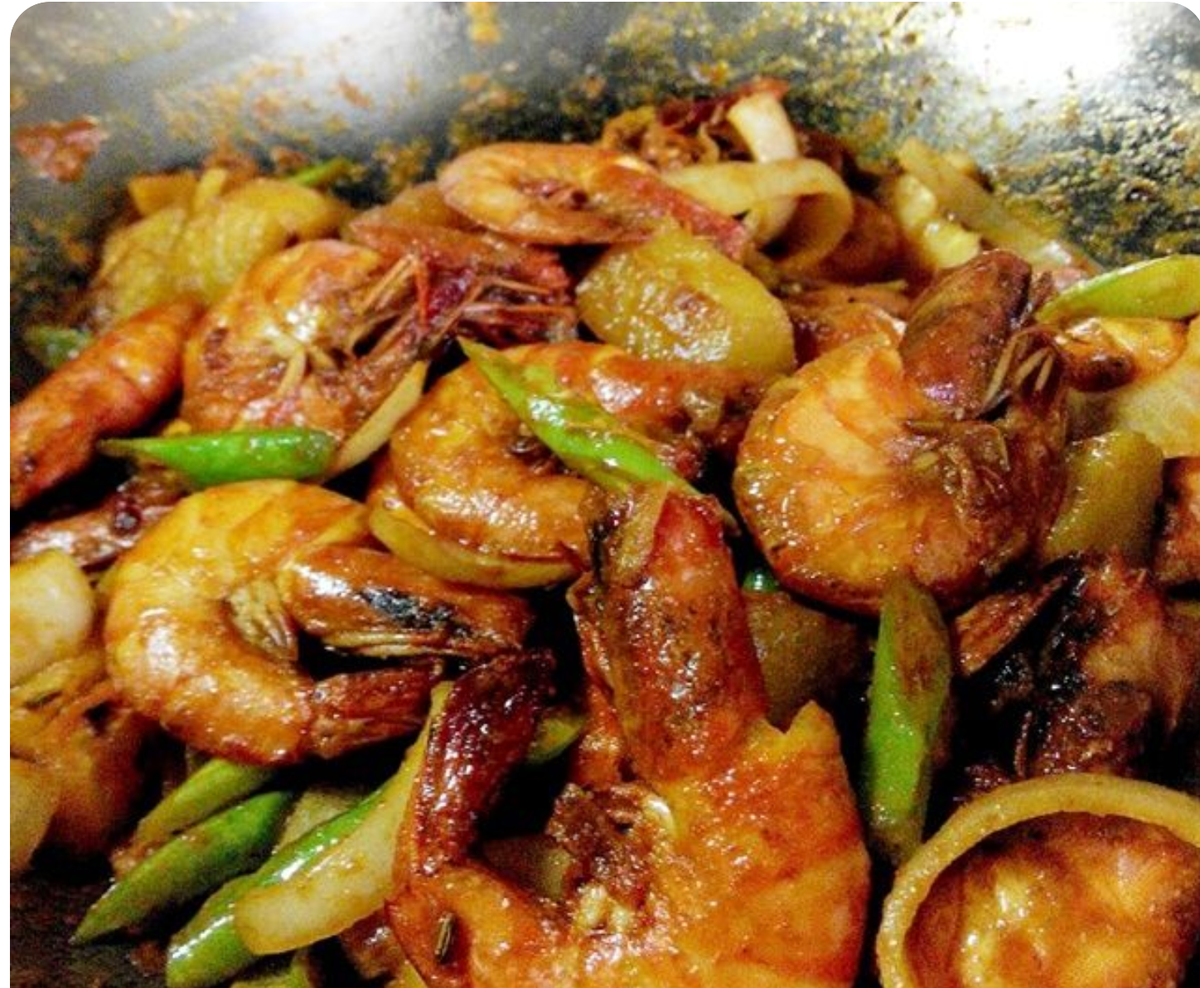 Resepi Ramadan Udang Kunyit Sos Cili