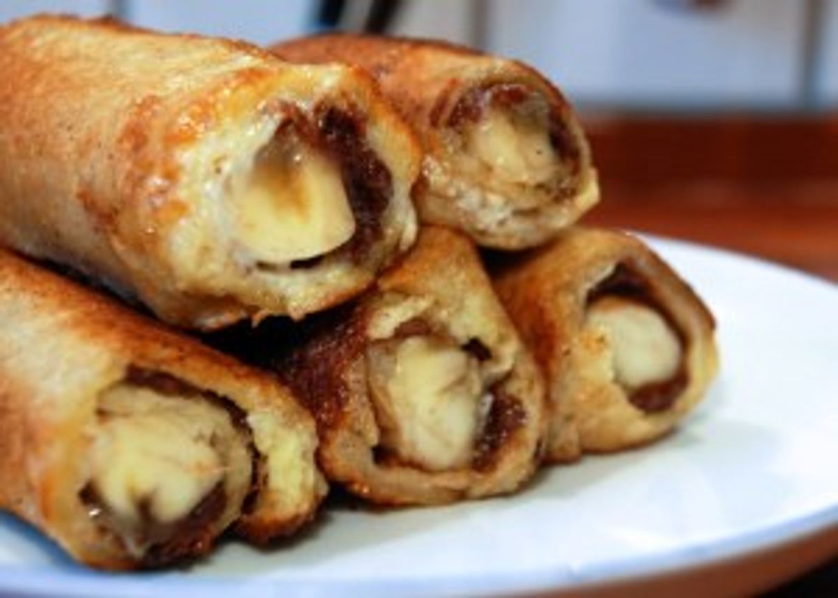Nutella & Banana French Toast Roll Ups