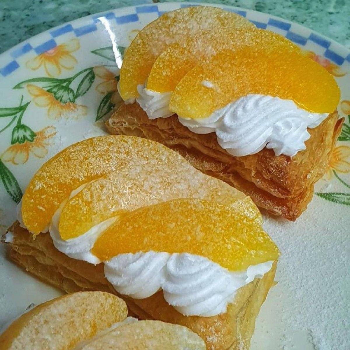 Peach Strudel (Fruit pastry)