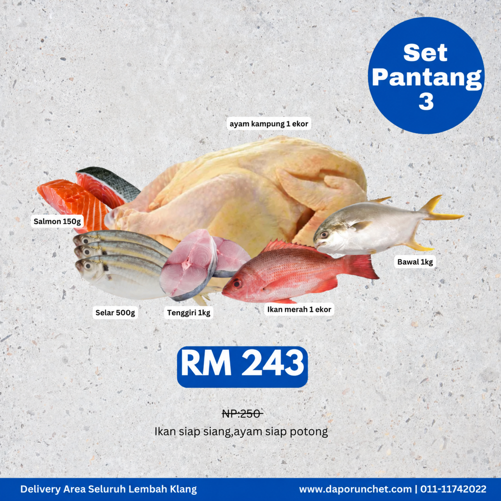Set pantang 3 daporunchet
