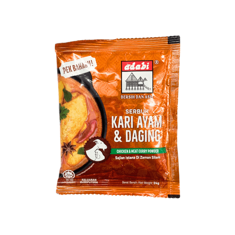 serbuk kari ayam dan daging adabi daporunchet 24g