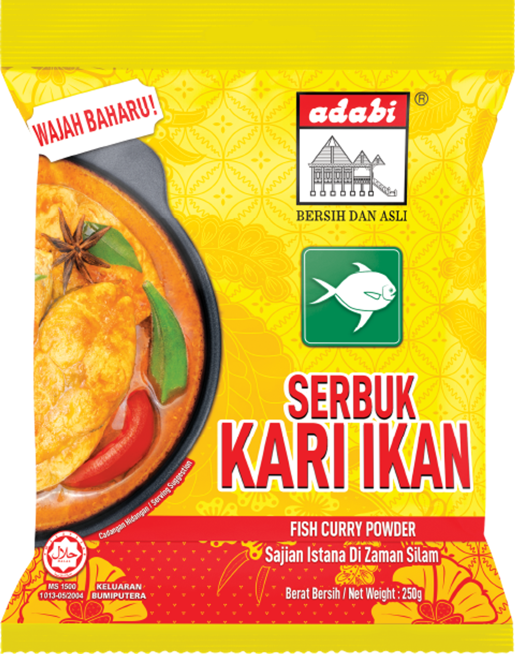 serbuk kari ikan adabi 250g daporunchet