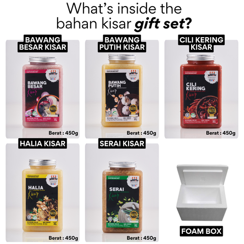 What’s inside the bahan kisar gift set
