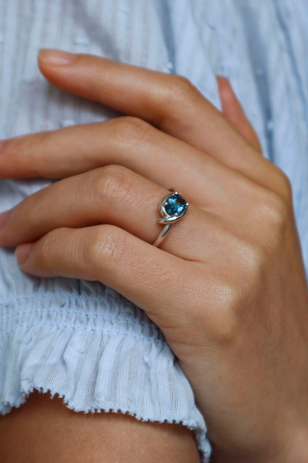 Begin Ring Blue Topaz