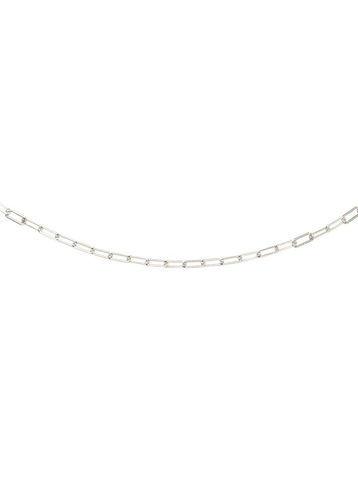 Silver Link Chain Necklace 2