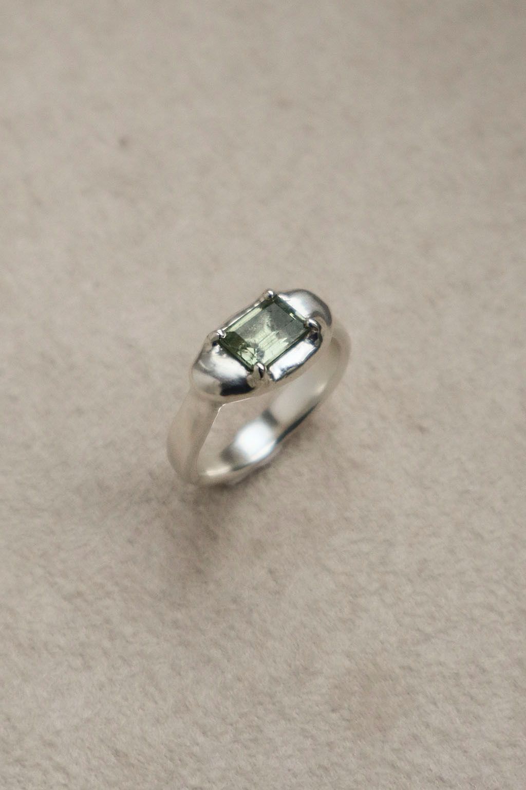 Baguette Light Tourmaline Ring