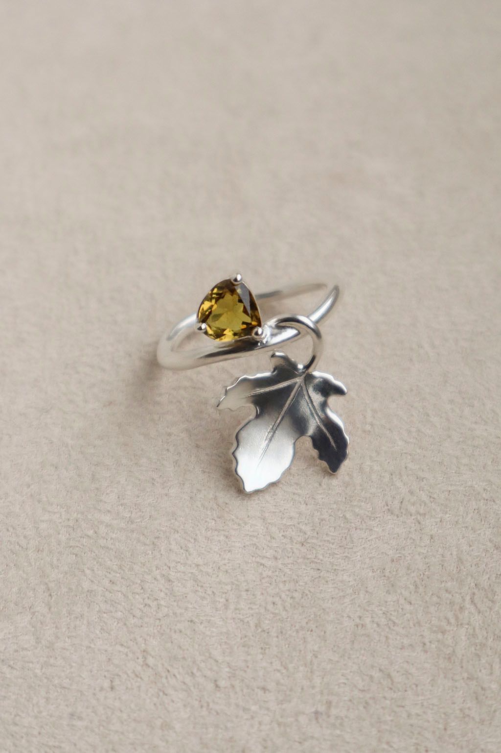 Fig Yellow Tourmaline Ring