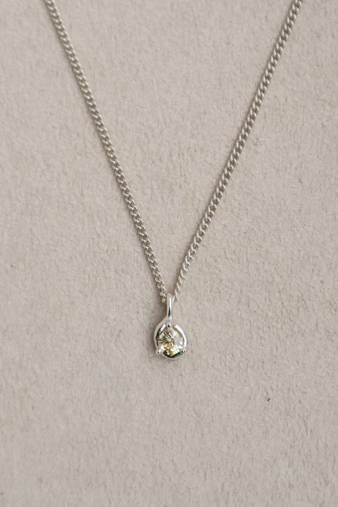 Fantasy Beige Zircon Necklace