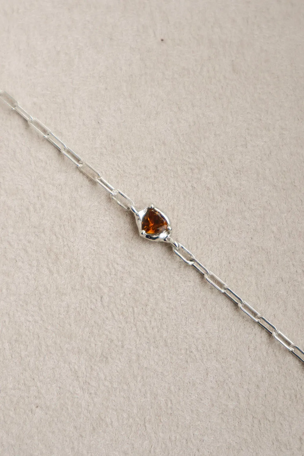 Trilliant Brown Tourmaline Bracelet