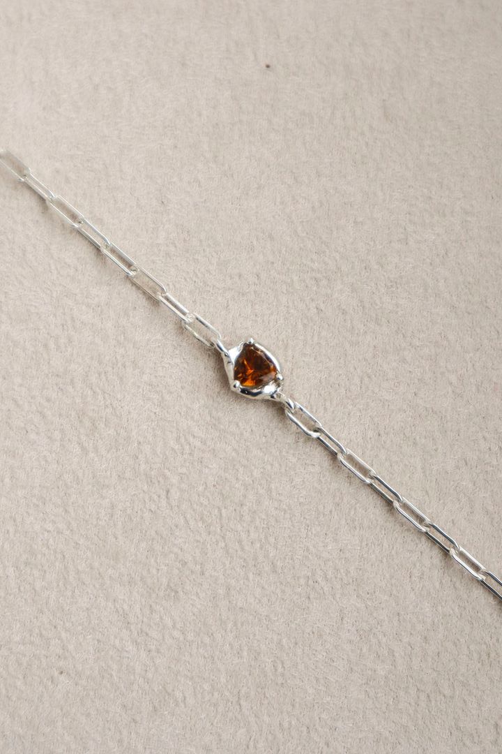 Trilliant Brown Tourmaline Bracelet