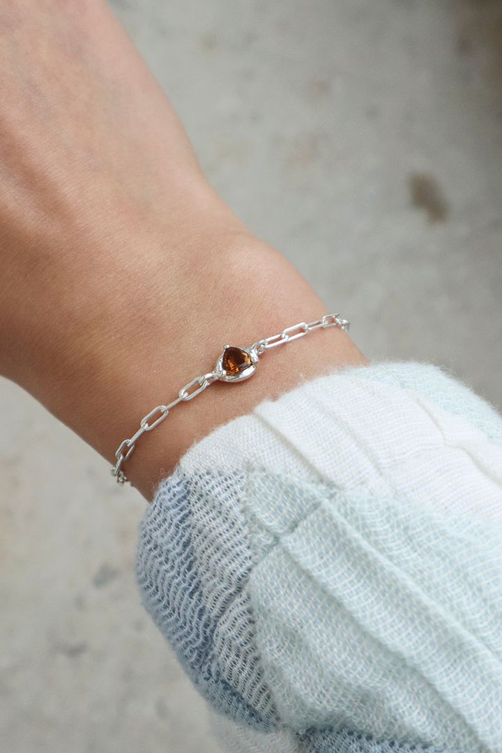 Trilliant Brown Tourmaline Bracelet 2