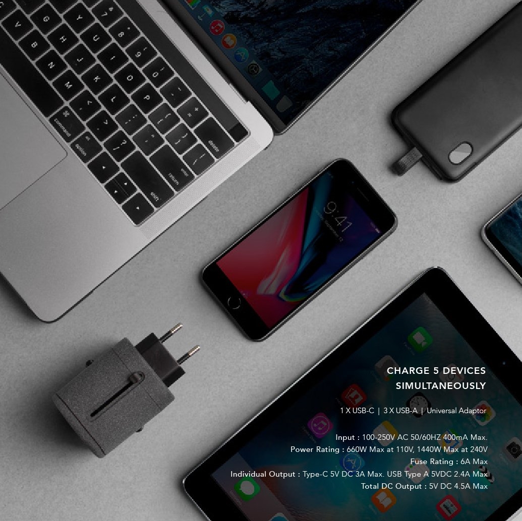 Voyage Charge 5 Devices Simultaneously
