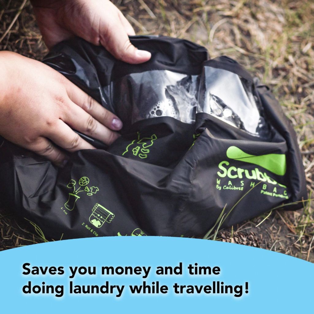 Scrubba Wash Bag - travel washing machine (black) – GoTravelOutdoor, Luggage & Backpack