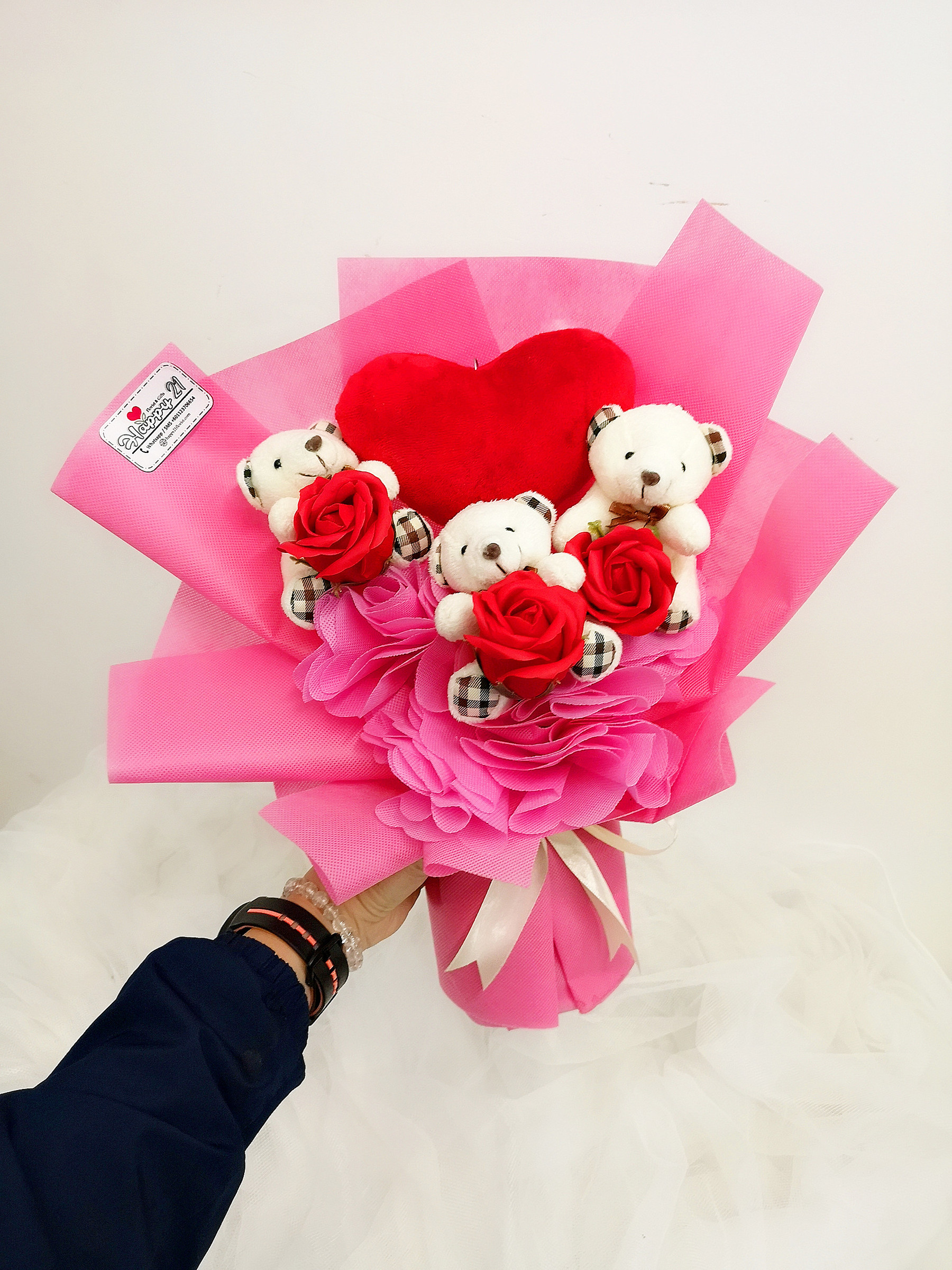 teddy bear flower bouquet