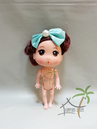 Barbie doll - with blue ribbon(12cm ) – Kampungstore Barbie doll - with blue ribbon(12cm ) – Kampungstore