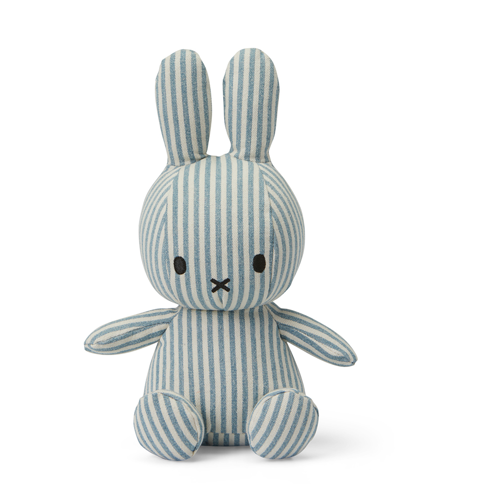 Miffy Sitting Denim stripe - 23 cm - 9''_1