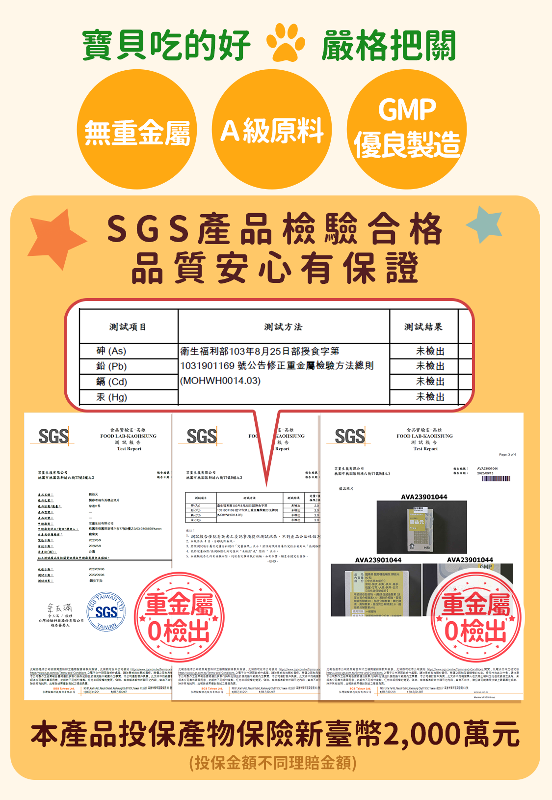 SGS驗證無重金屬