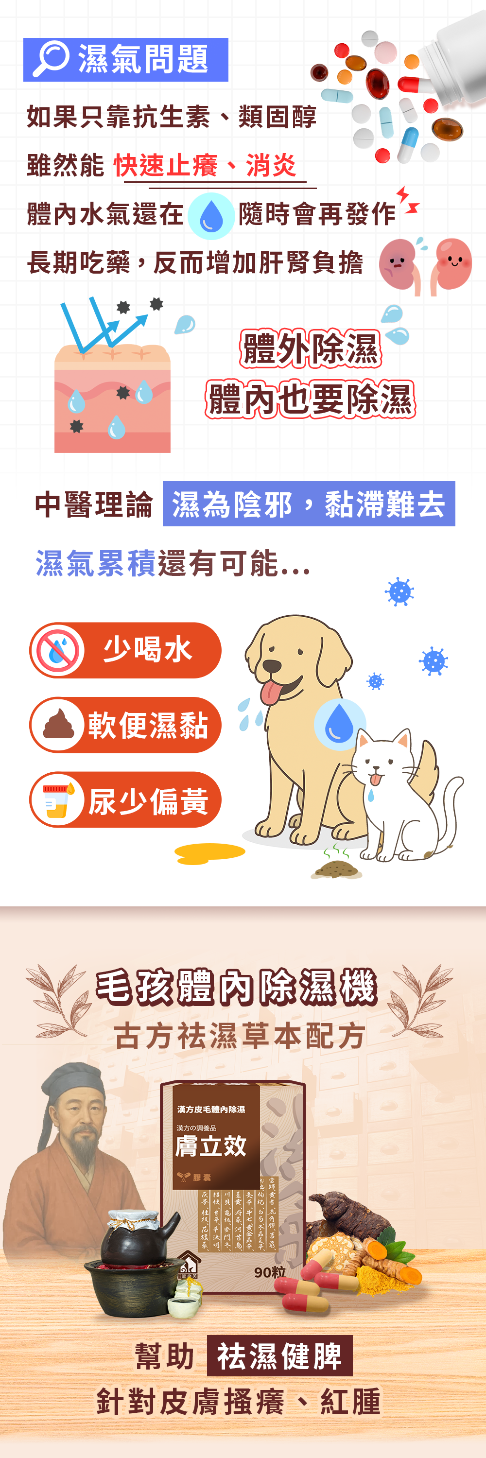 漢方寵物保健品貓狗體內除濕氣皮膚毛保健黴菌黑點紅點搔癢皮膚問題1.jpg 漢方寵物保健品貓狗體內除濕氣皮膚毛保健黴菌黑點紅點搔癢皮膚問題1.jpg