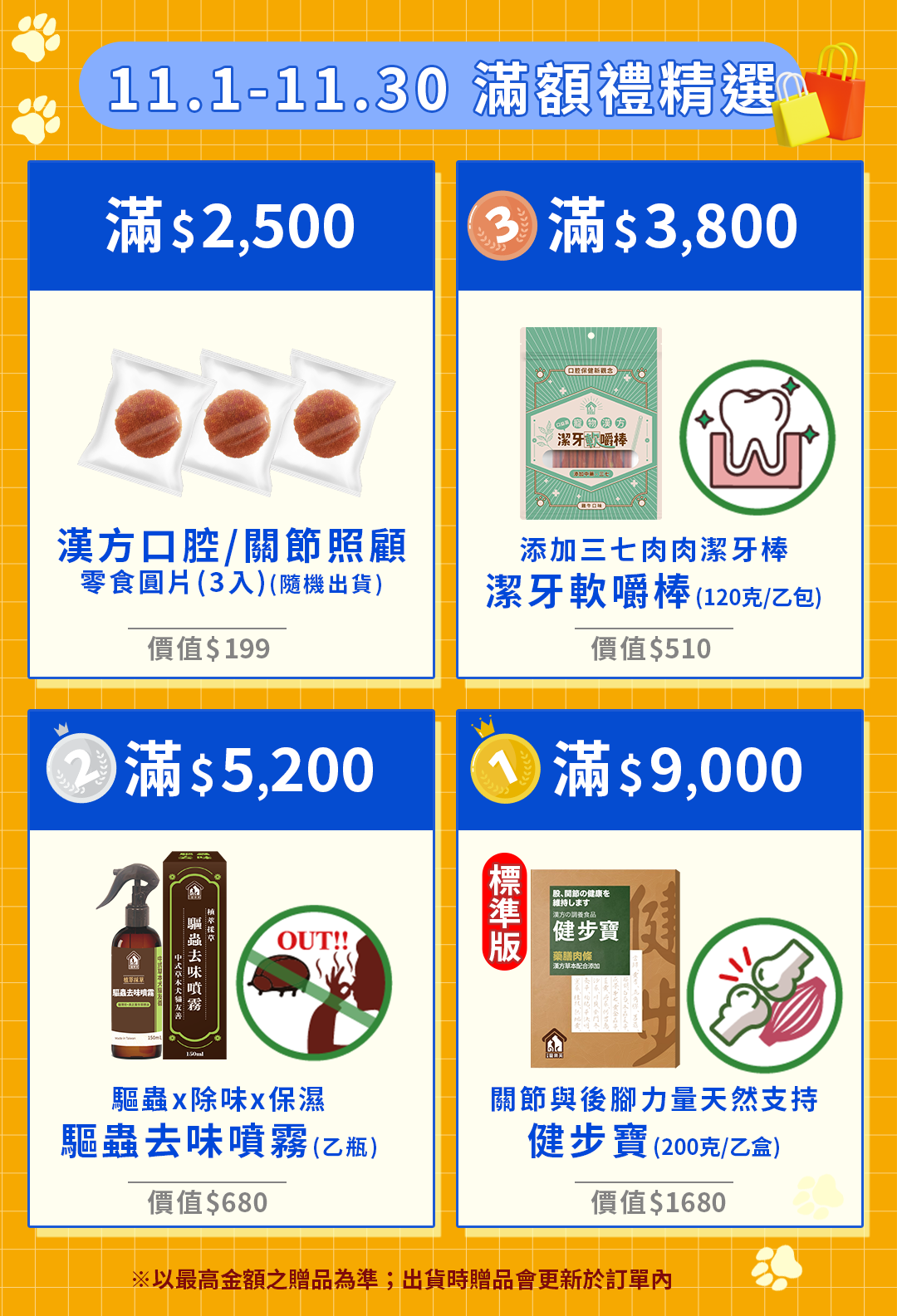 寵樂芙雙11購物盛典 5大優惠