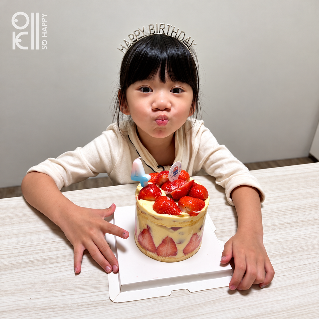 四歲生日草莓蛋糕時光-33