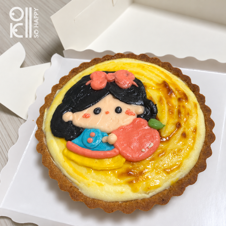 小女孩蘋果卡士達塔