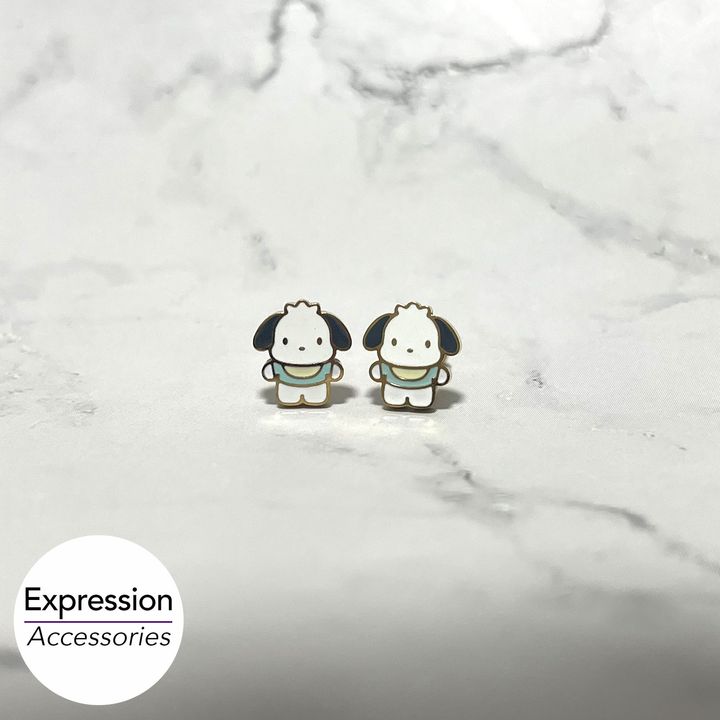 Pochacco stainless steel earrings