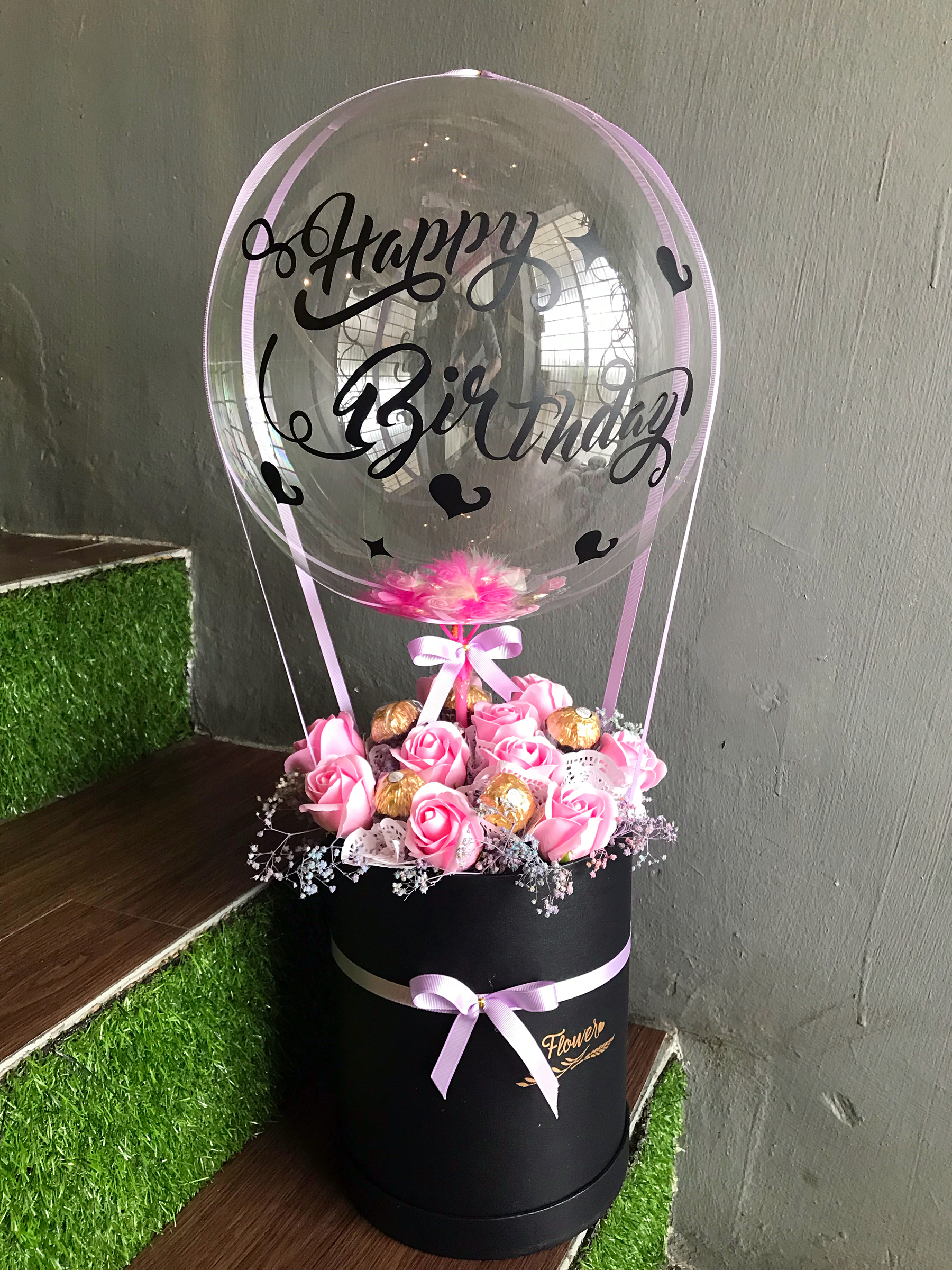 X 013 Hot Air Balloon Flower Box De Fairy Tales