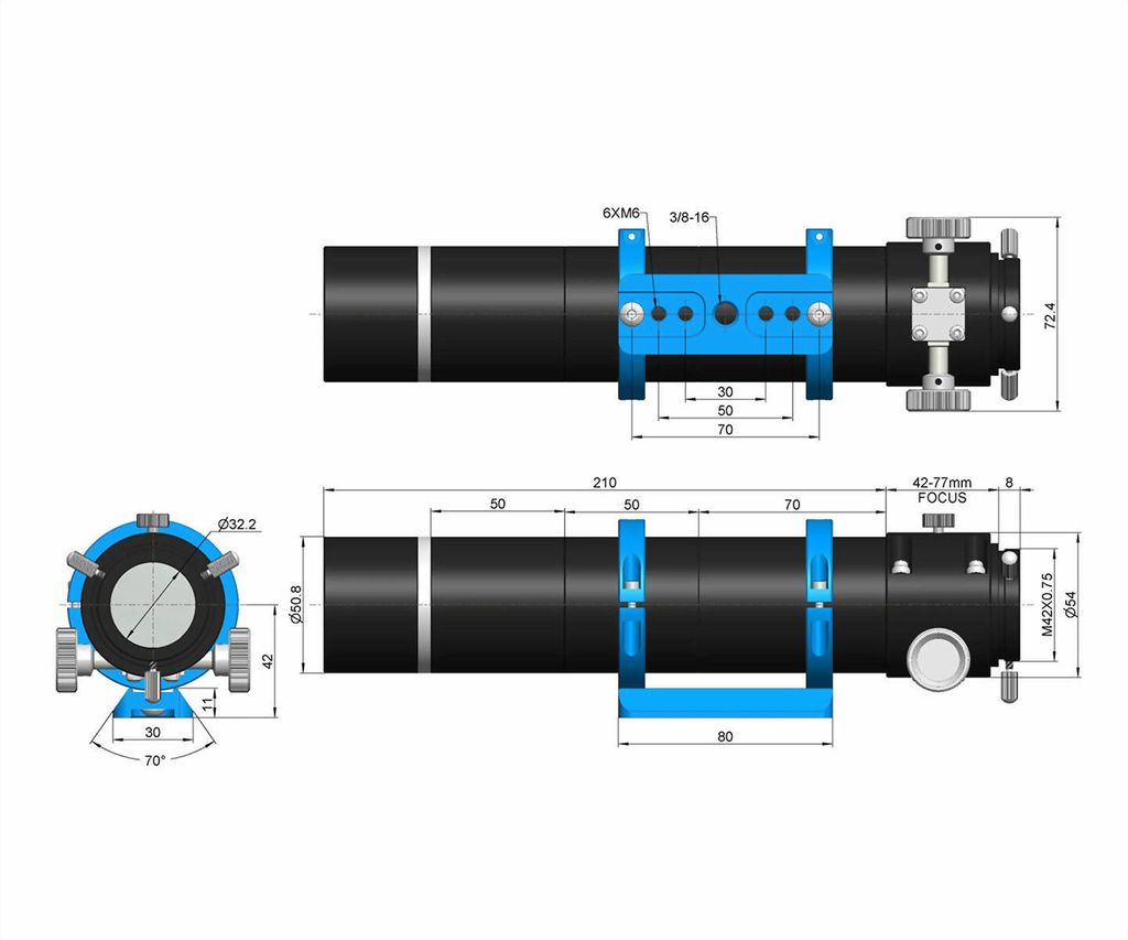 touptek-fs-250ac-07-guide-scope-45-250-mm-crayford-1000