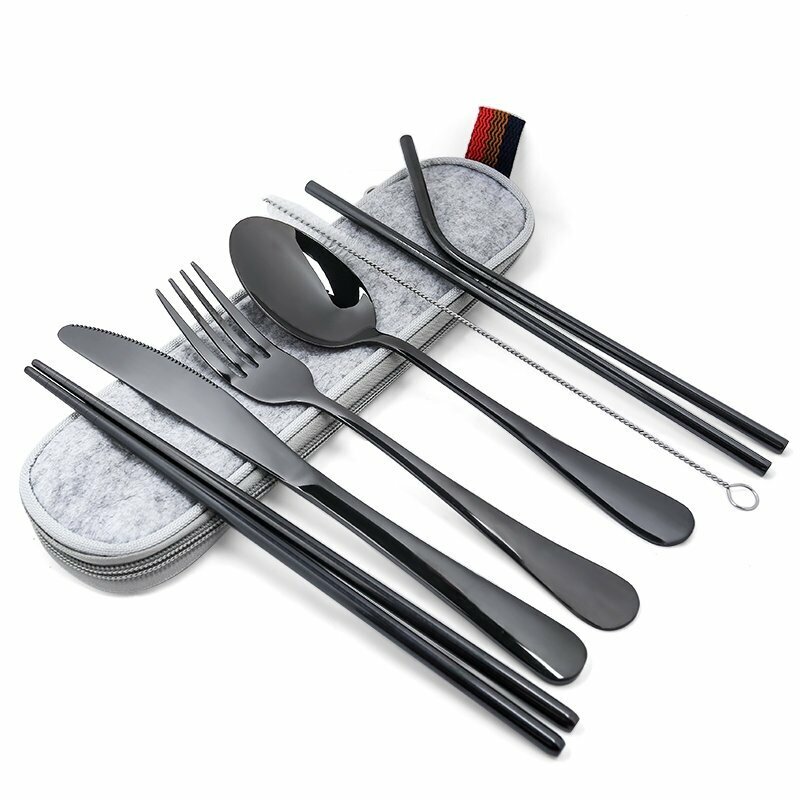 ZkinC Spoons for Kitchen Rainbow Stainless Steel Coffee Tea Moon Cake Fruit Butterfly Spoon Fork Cutlery Kitchen Cooking Utensils 1 Fork 