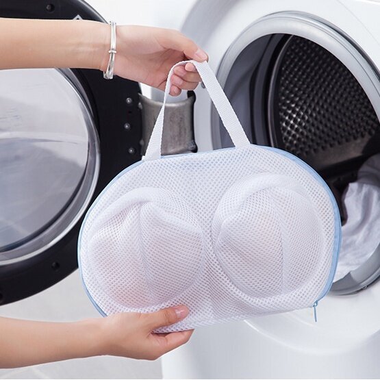 Zipped Laundry Washing Bag Mesh Net Underwear Bra Anti-deformation