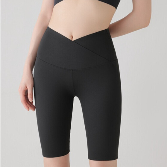 High waist peach hip fitness pants female quick-drying breathable running  yoga pants outside wearing thin sports pants summer