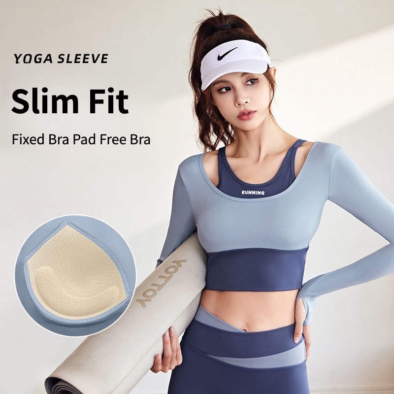 Women's Crop Top Sports T-Shirt With Built-In Bra Pad, Quick Dry, Hollow  Out Back, Flare Sleeve And Tie Front, Perfect For Outdoor Running, Fitness  And Yoga
