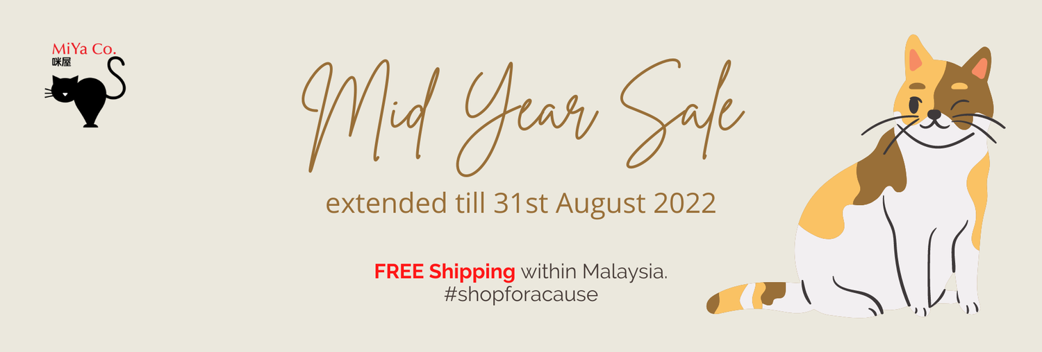 MiYa Co. Gift Shop for cat lovers. A social enterprise that supports cat shelters and rescuers in Malaysia.
