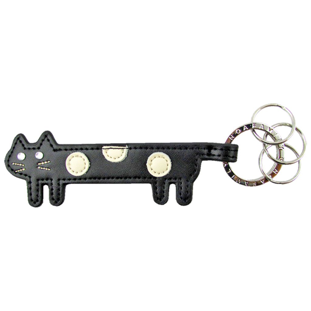 NF Slim Cat Keychain Black Front.jpg