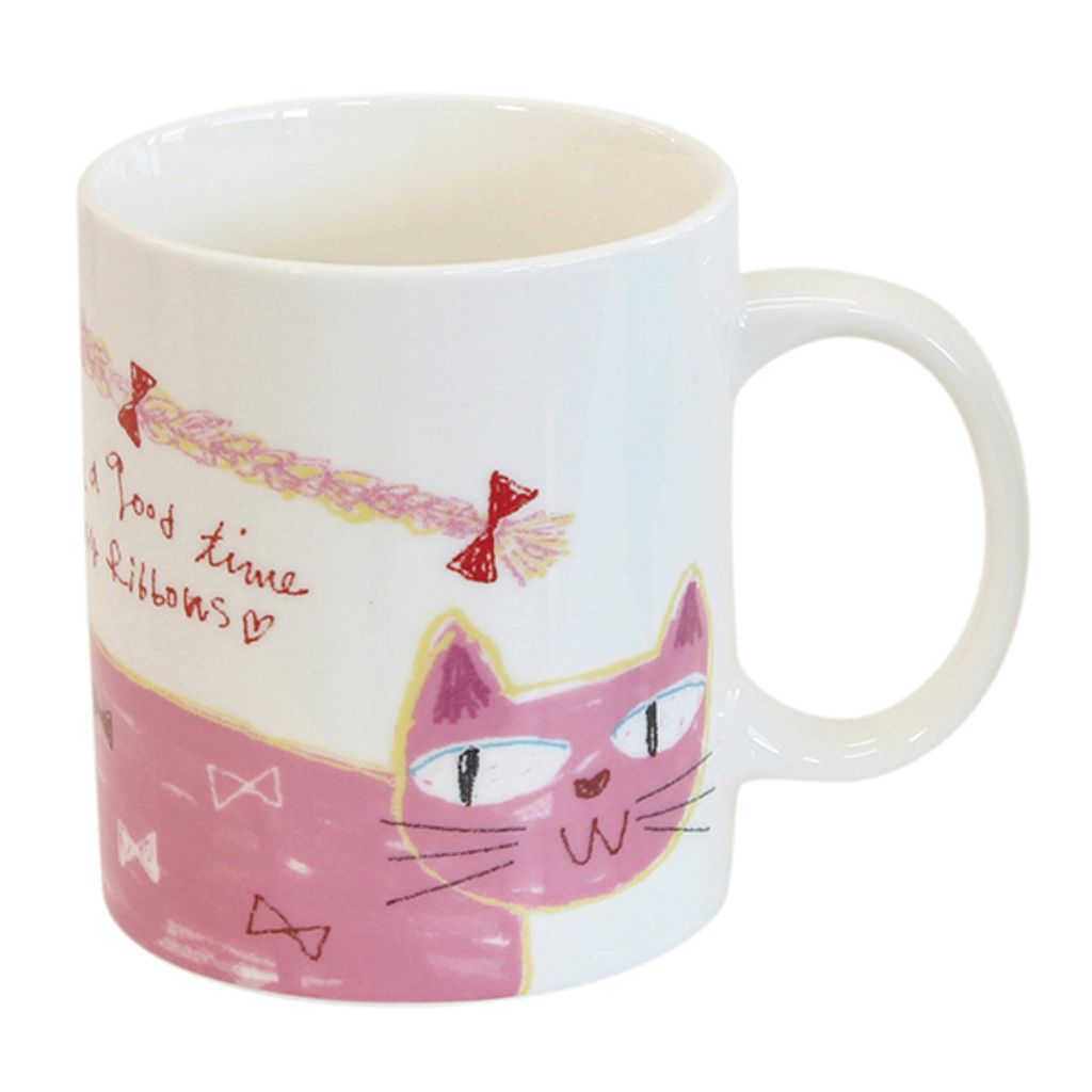 Ribbon Cat Mug Pink Front.jpg