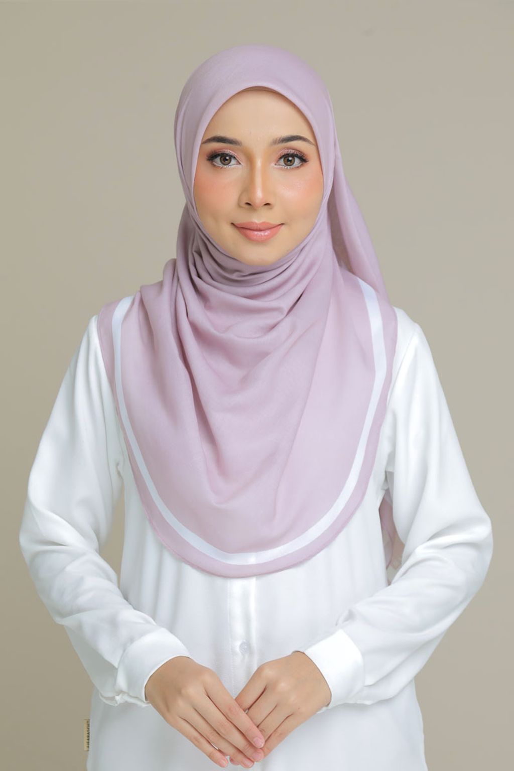 HANYA SQUARE in Mauve Echo