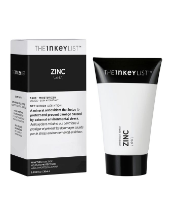 inkey list moisturiser zinc oxide cream 30ml vitamin serum