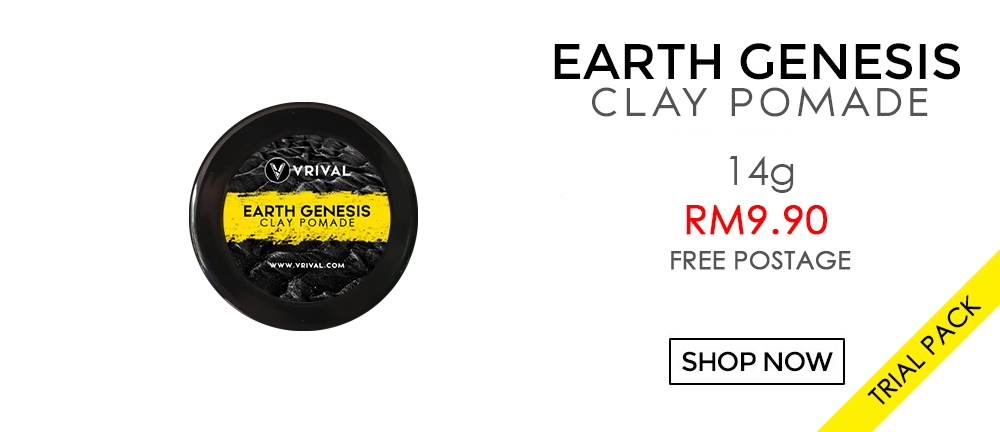 Earth Genesis Clay Pomade - Untuk Rambut Tebal Dan Kasar Trial