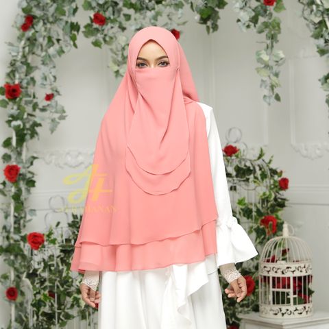 Khimar Niqab Sophea Basic - Pink - KSB11-01.jpg