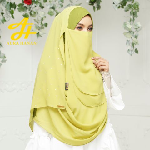 Hijab Niqab Letiza Premiera - Green-3.jpg