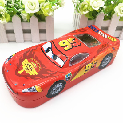 metal pencil box case sport car type car lightning mcqueen
