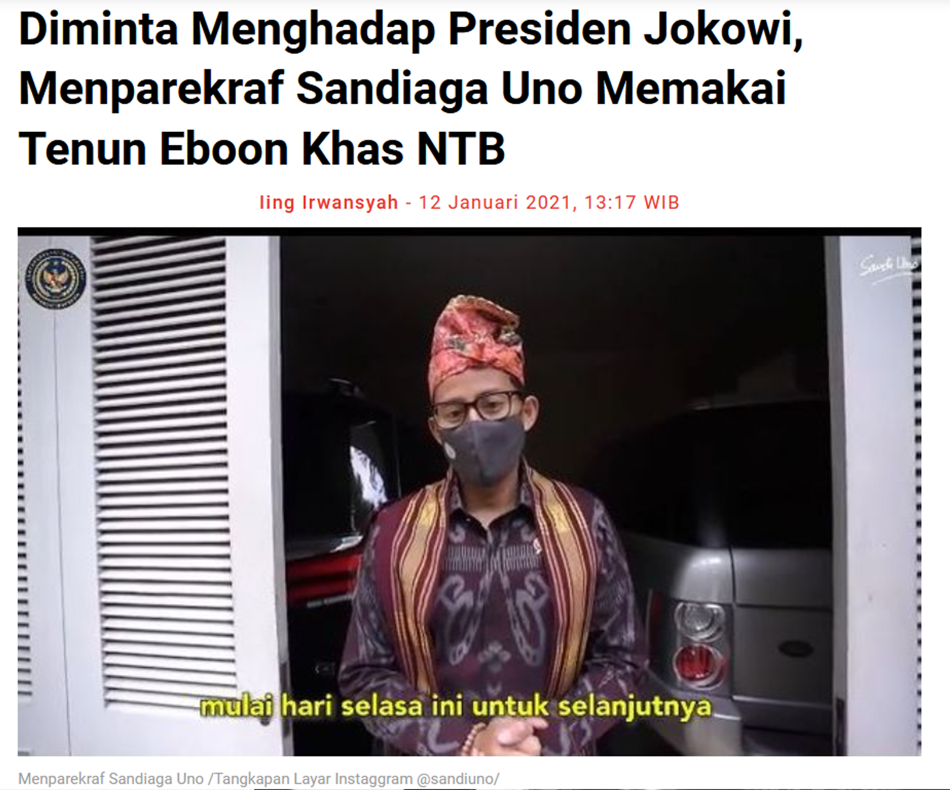 Tenun eBoon - Publication