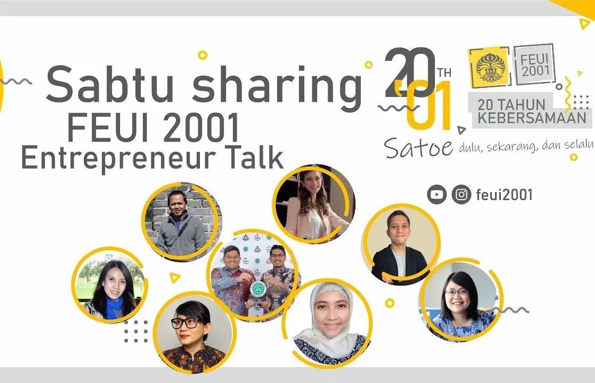 Tenun eBoon - Reuni FEUI 2001        20 Tahun Kebersamaan