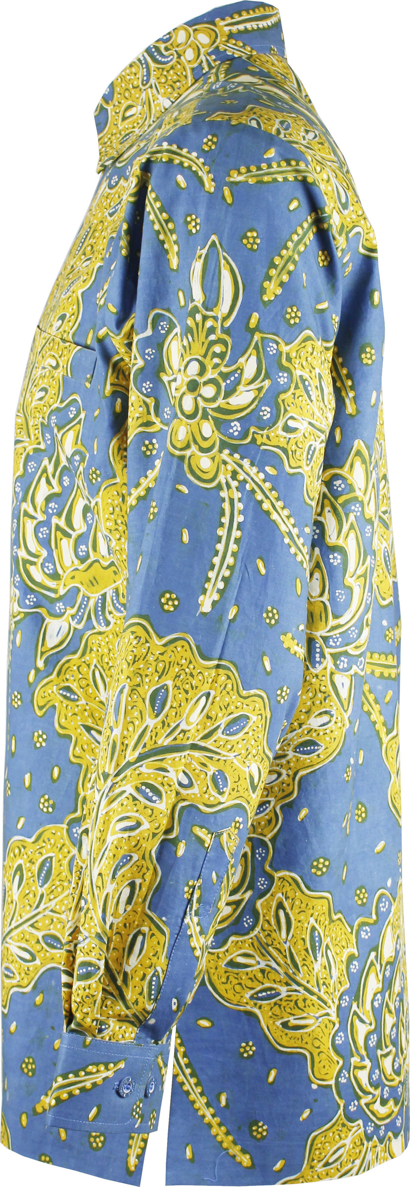  Batik  Tulis  Pewarna Alam Floral Indigo  Kuning Tenun eBoon