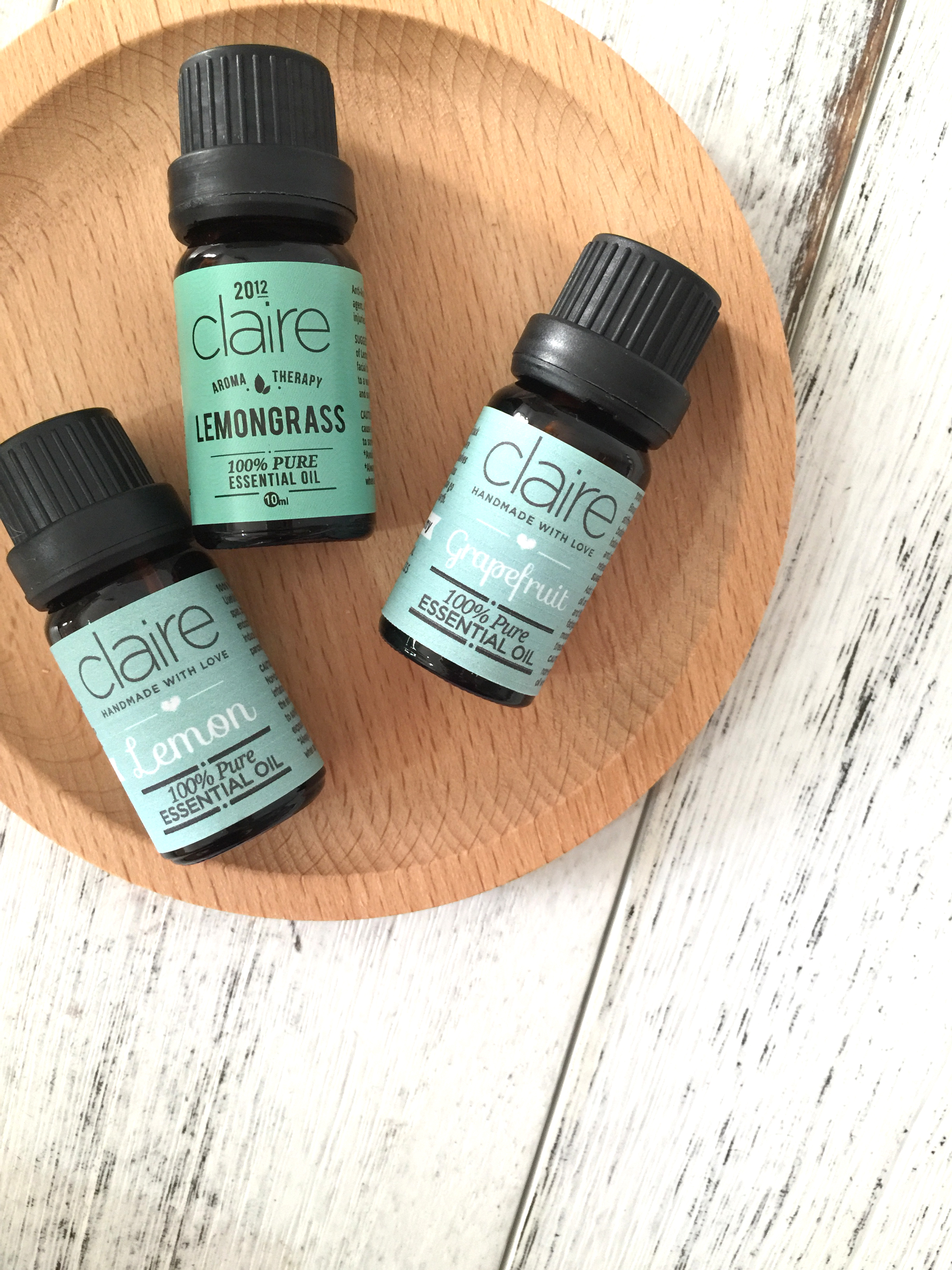 Claire Organics Essential Oil Lemon Grapefruit