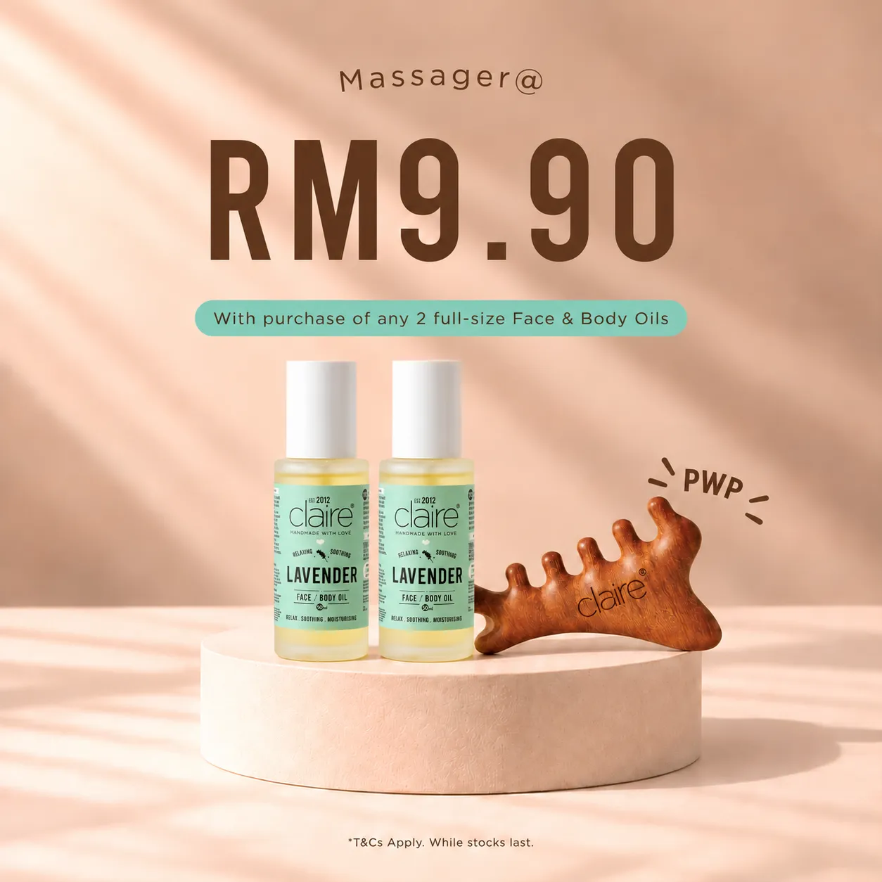 Lavender Oil Massager Promotion