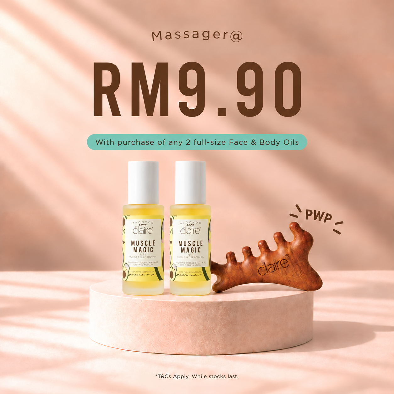Pastel Skincare Massager Promotion